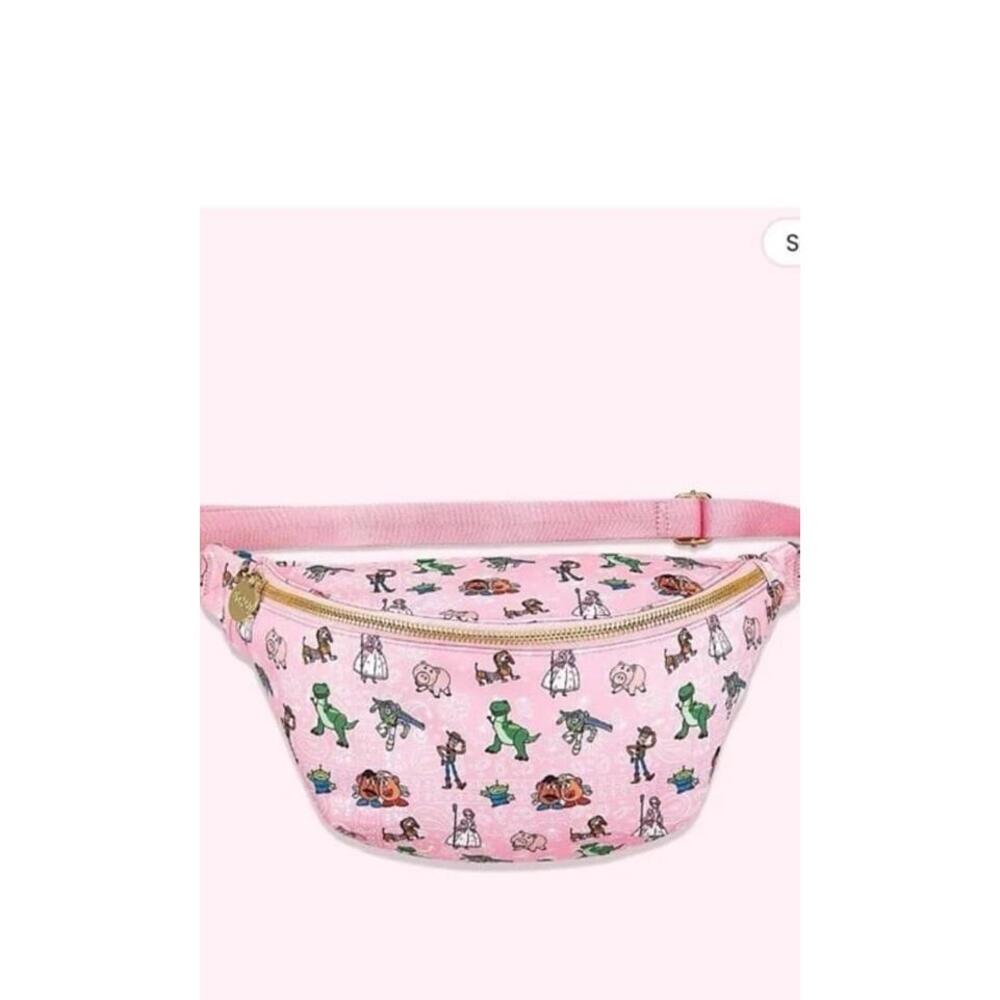 NIB Stoney Clover Lane Disney Toy Story Pink Jumbo Belt Bag - Picture 2 of 7